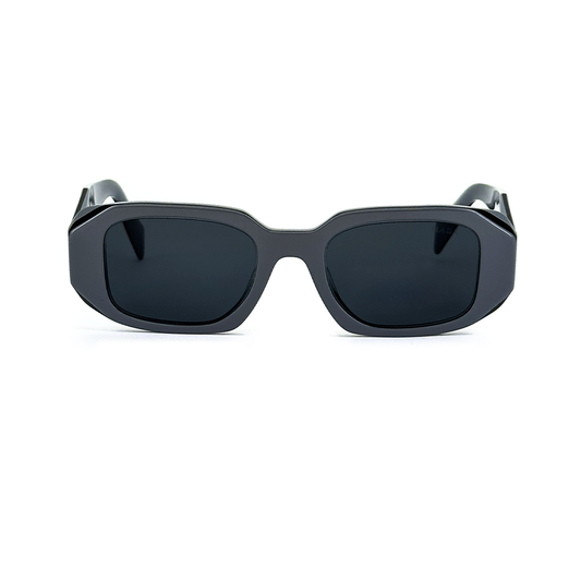 Prada Women's Grey Acetate Rectangle Sunglasses PR17WSF11N09T51